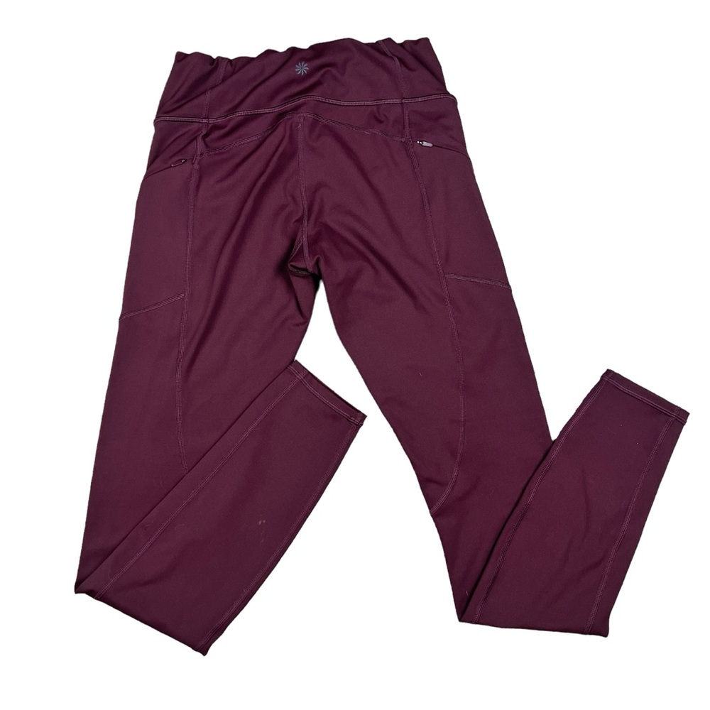 Athleta women’s plum purple ankle length athletic leggings ST - Picture 3 of 10